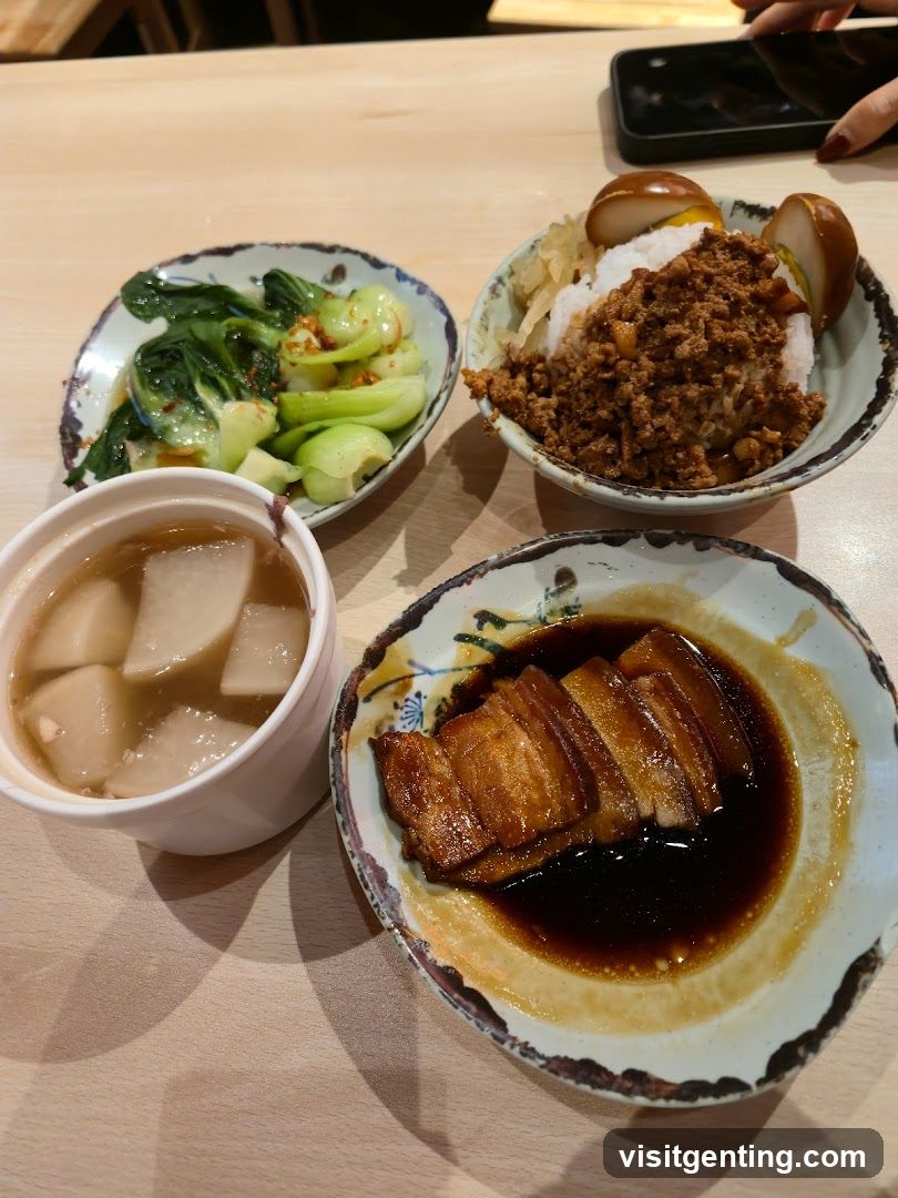 Taiwanese Braised Pork Rice Meal