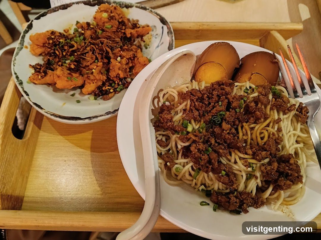 Noodles and Fried Food