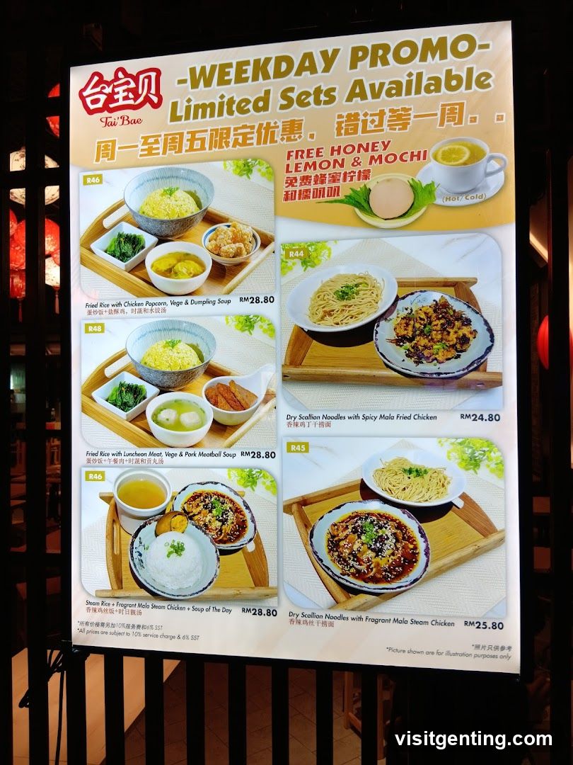 Tai'Bae Weekday Promo Limited Sets