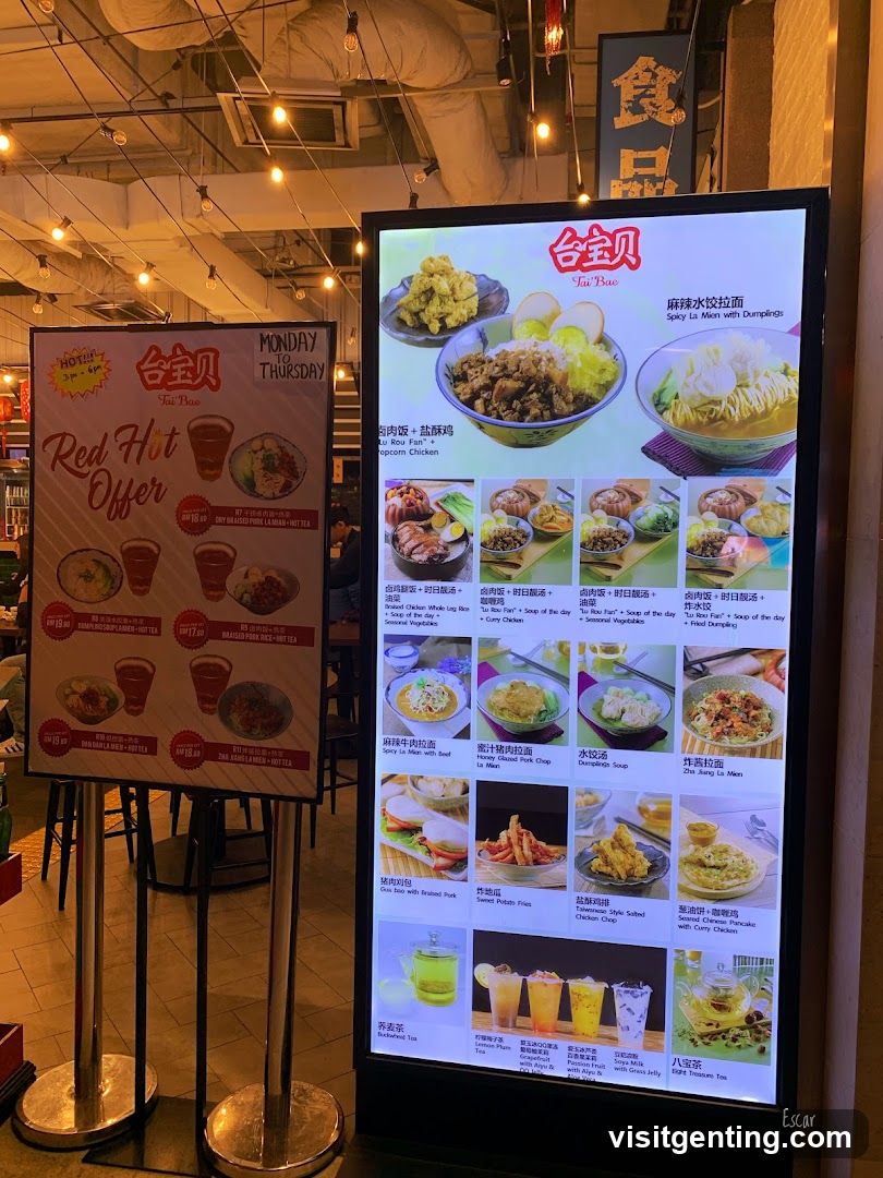 Restaurant Interior with Menu Boards