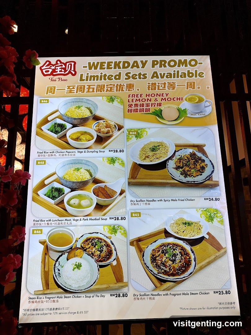 Tai'Bae Weekday Promo - Limited Sets Available