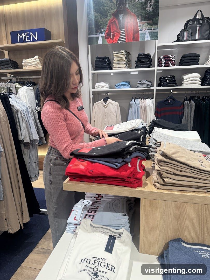 Woman Shopping for Clothes