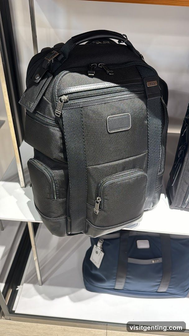 Black Backpack and Duffel Bag