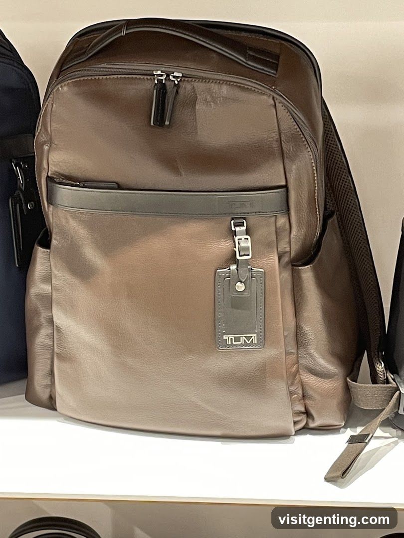 Brown Leather Backpack