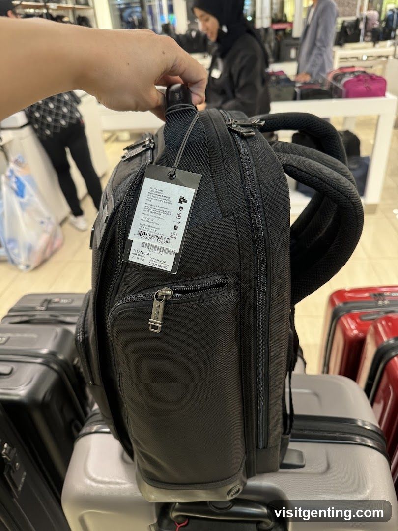 Black Backpack in Store