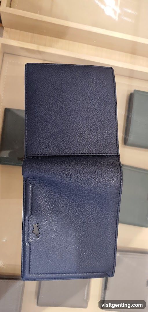 Blue Leather Wallet