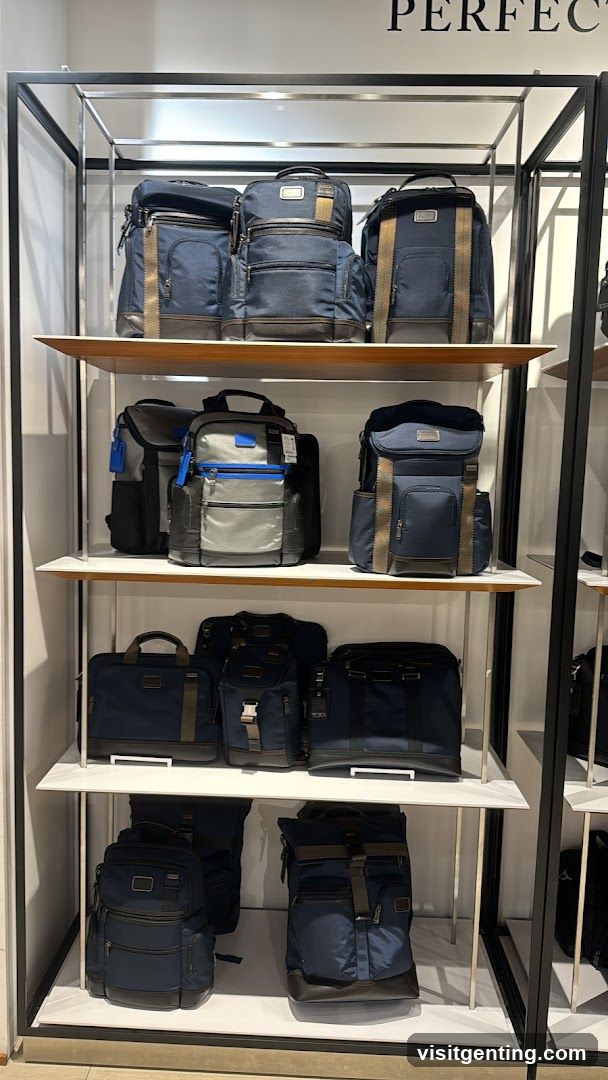 Tumi Backpacks and Bags Display