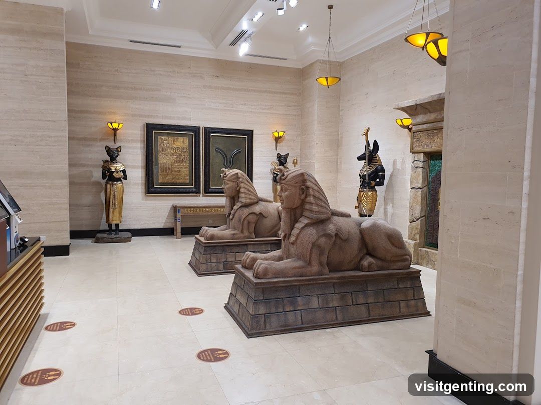 Egyptian-themed interior