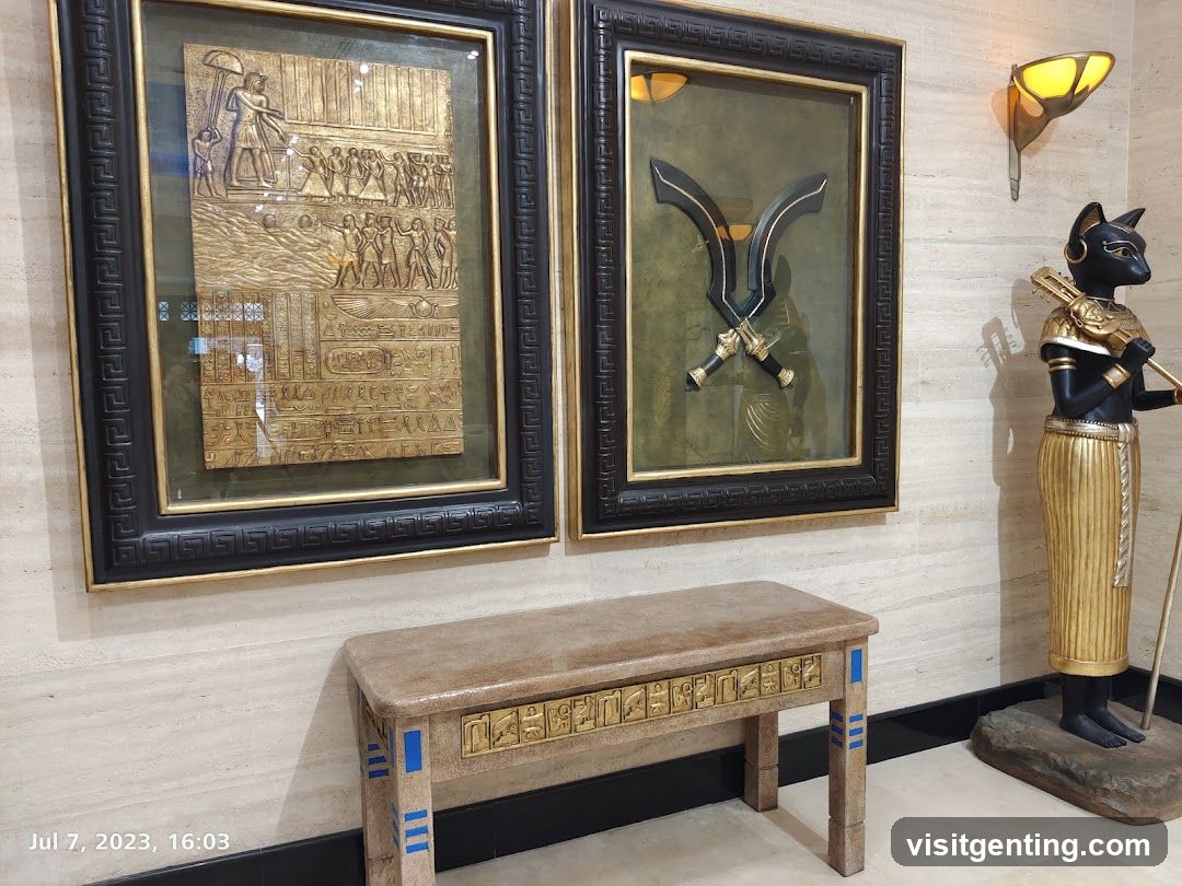 Egyptian-themed decor