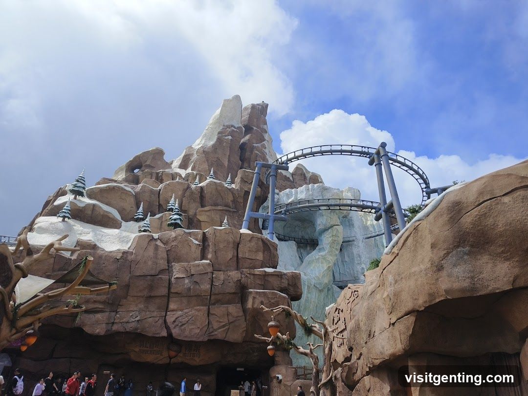 Roller Coaster Mountain Attraction