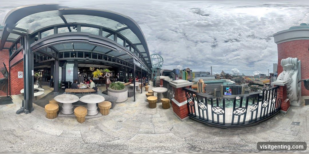 Outdoor Seating Area with City View