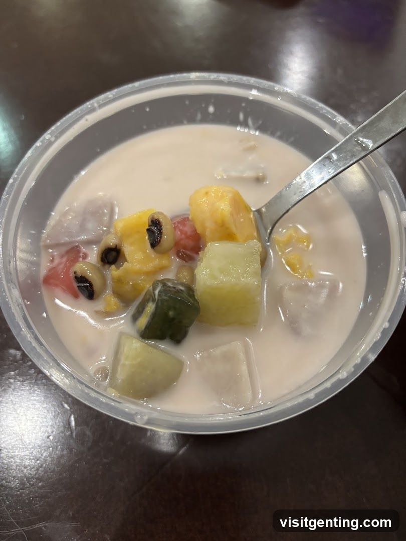 Dessert with Fruit and Beans