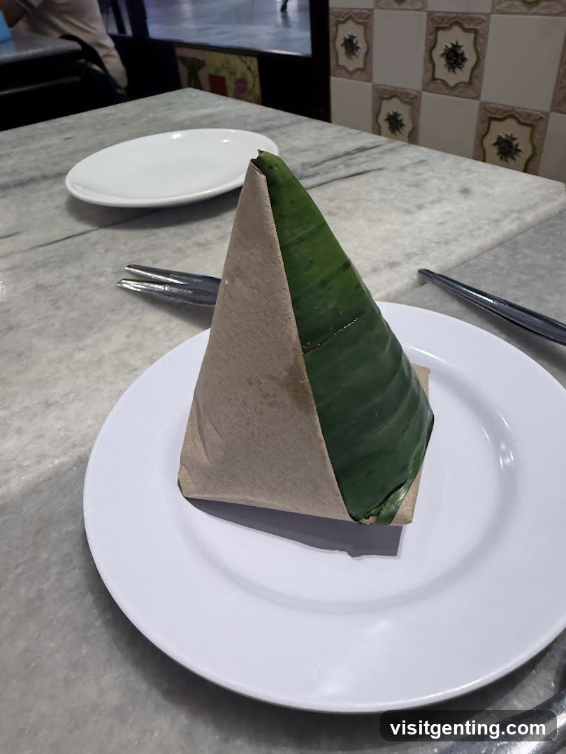 Food Wrapped in Banana Leaf