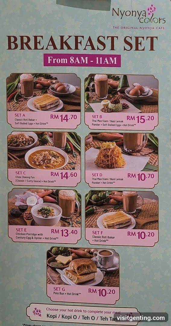 Nyonya Colors Breakfast Set