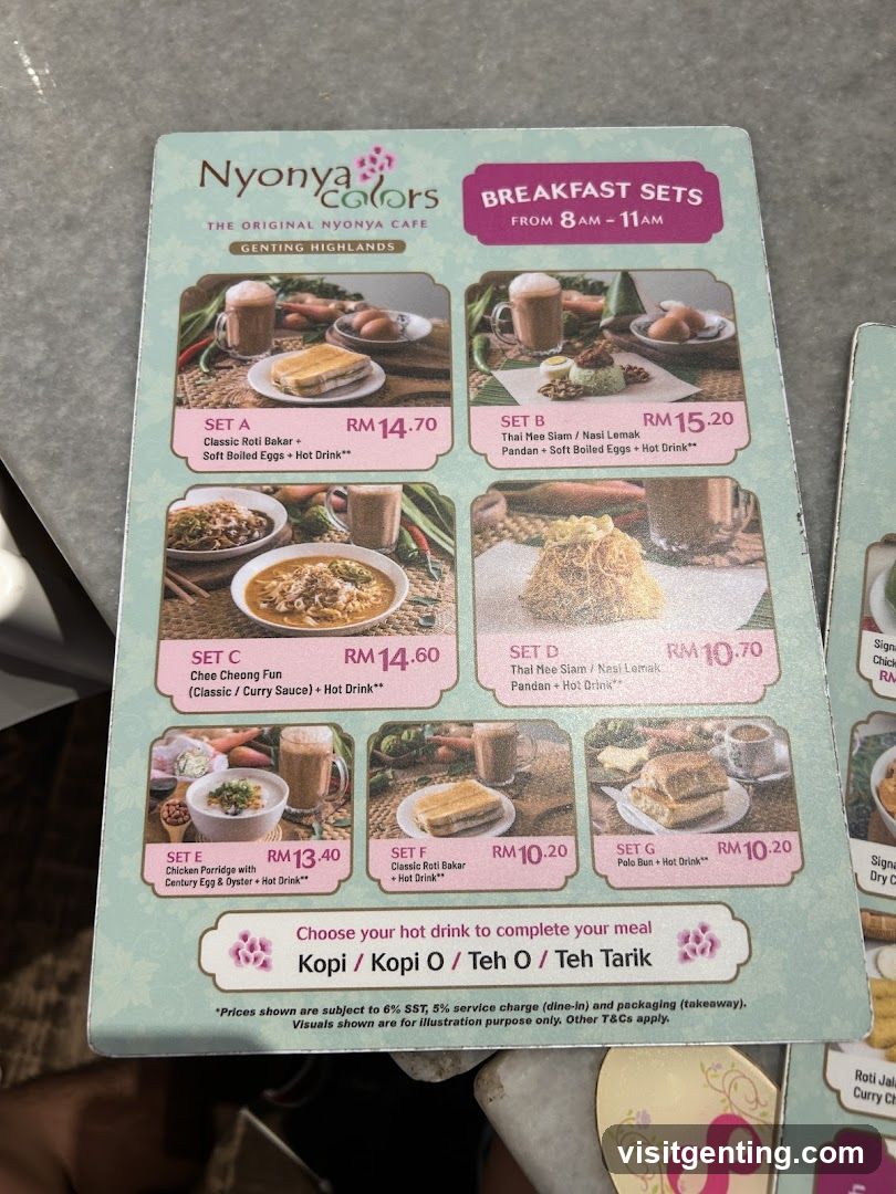 Nyonyadors Breakfast Sets
