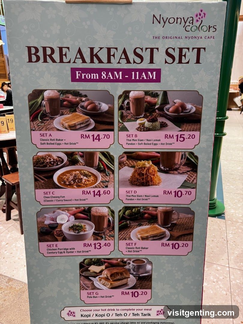 Nyonya Colors Breakfast Set