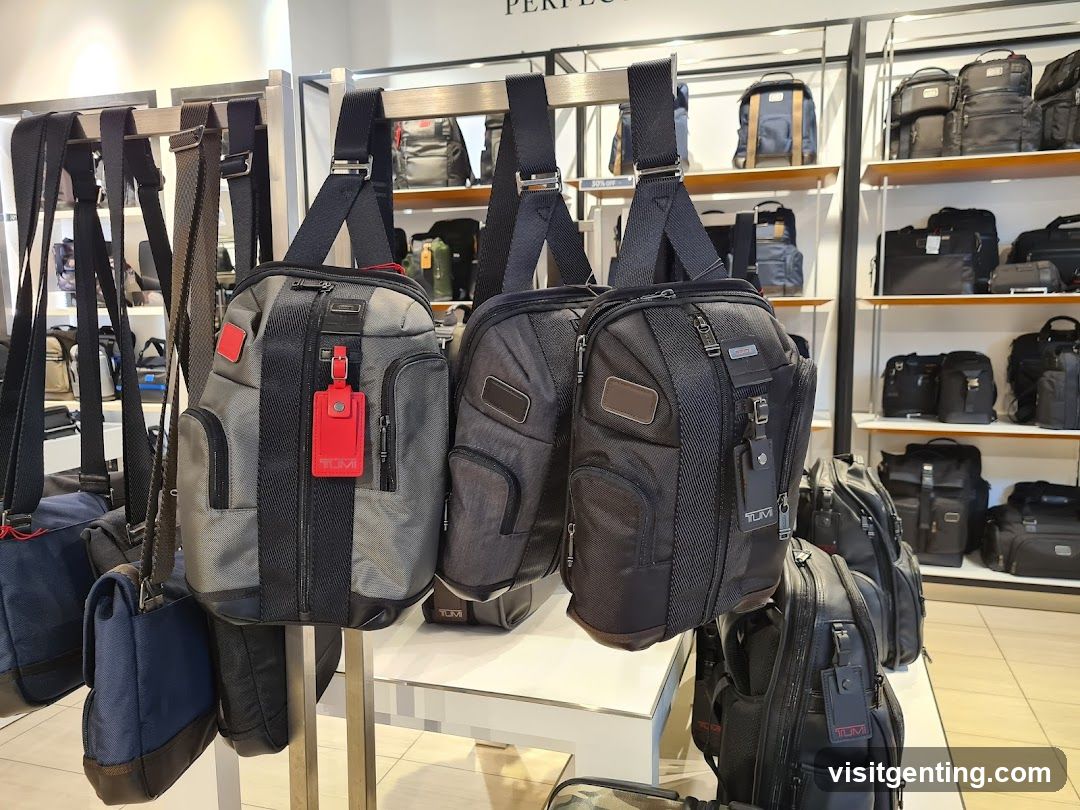 Tumi Bags Display