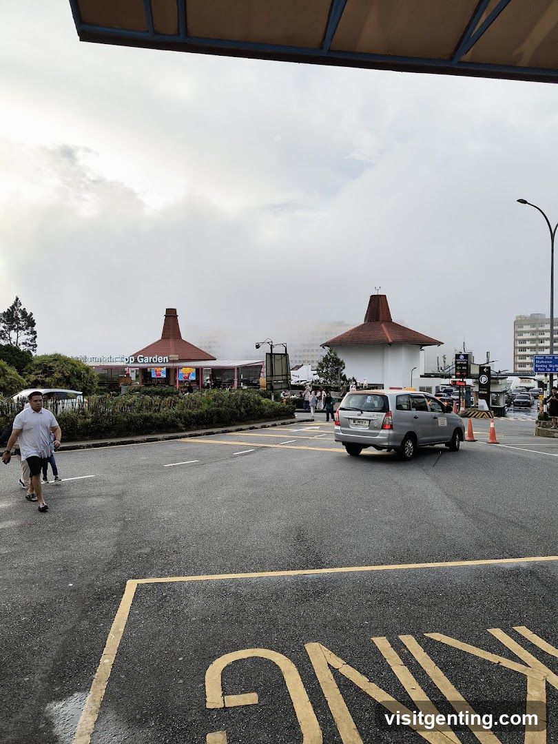 Roadway with Buildings and People