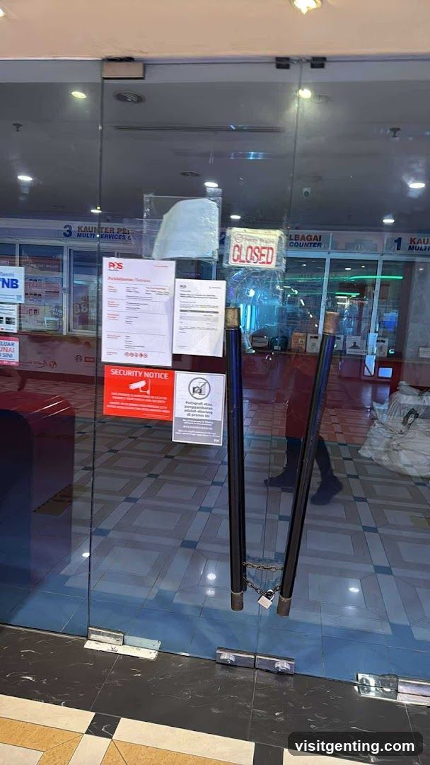 Closed Post Office Counter