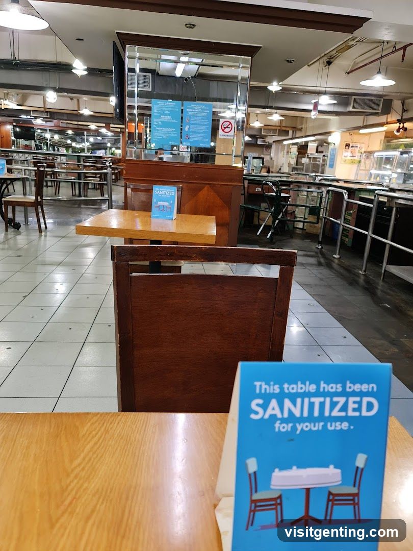 Sanitized Table Sign