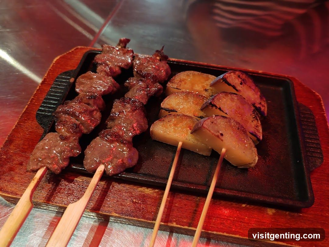 Skewers of Meat and Potatoes