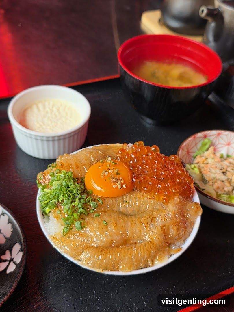 Seafood Donburi with Miso Soup