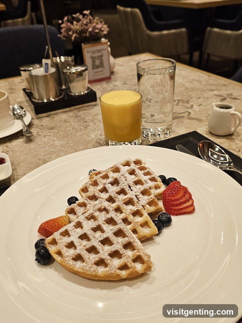Waffles with Berries