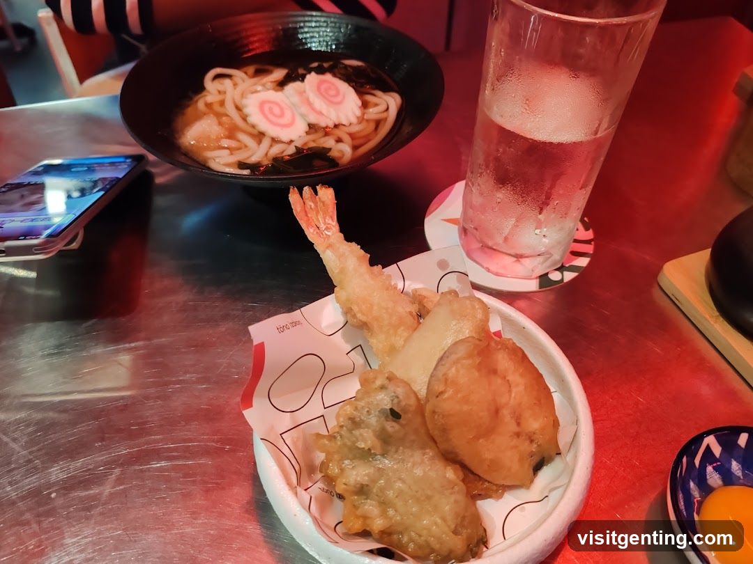 Udon Noodles and Tempura