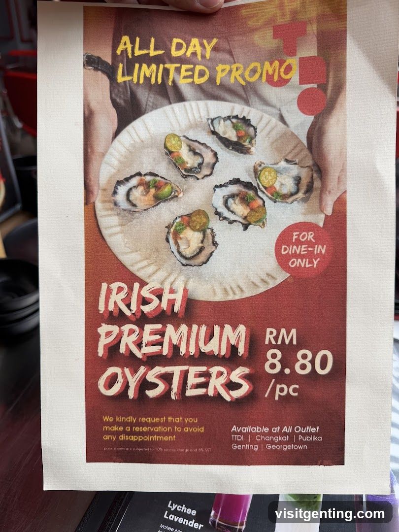 Irish Premium Oysters Promo