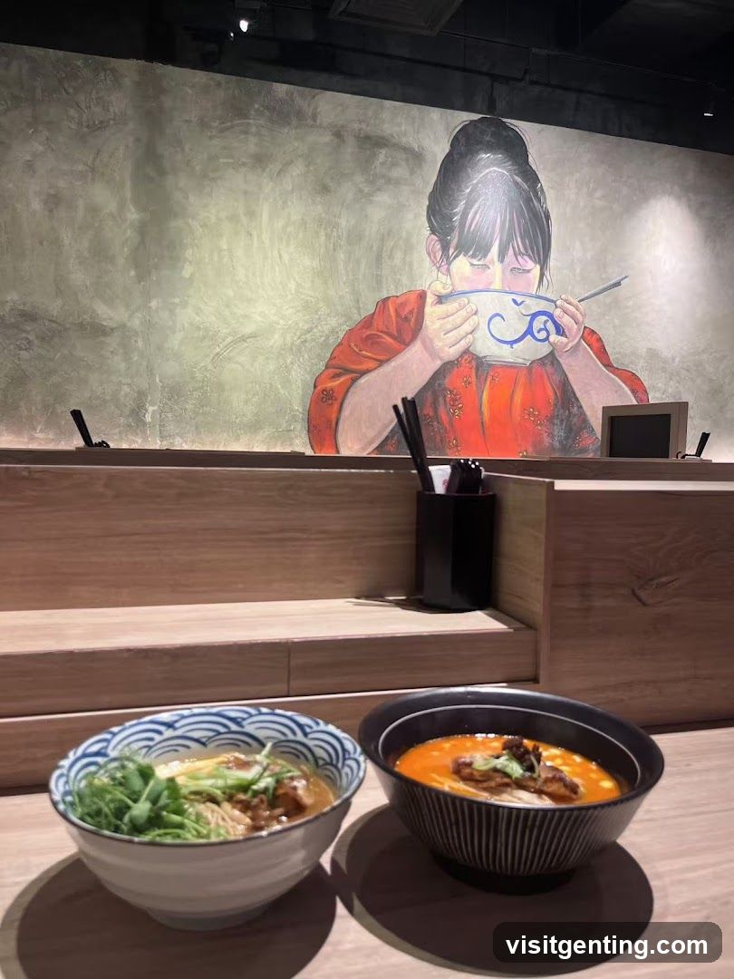 Ramen Bowls and Mural