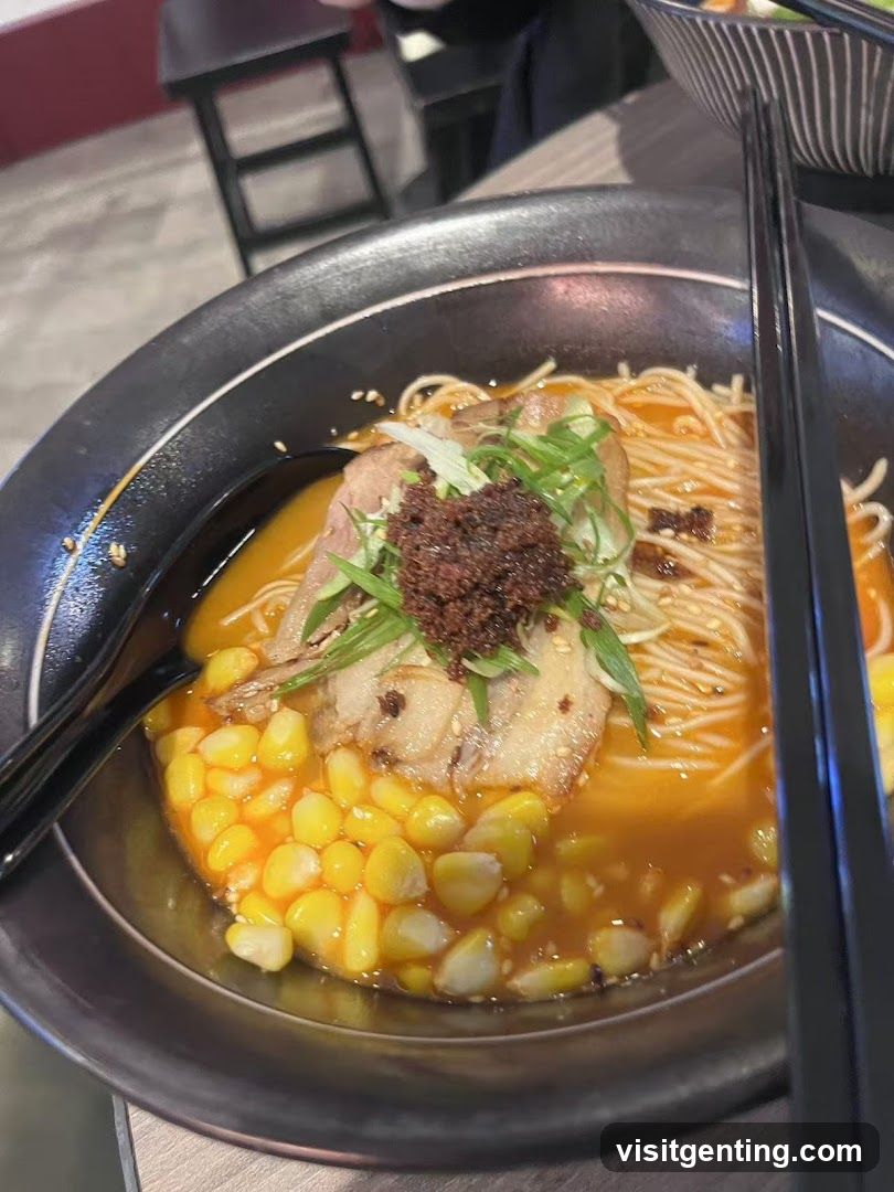 Ramen with Corn and Pork