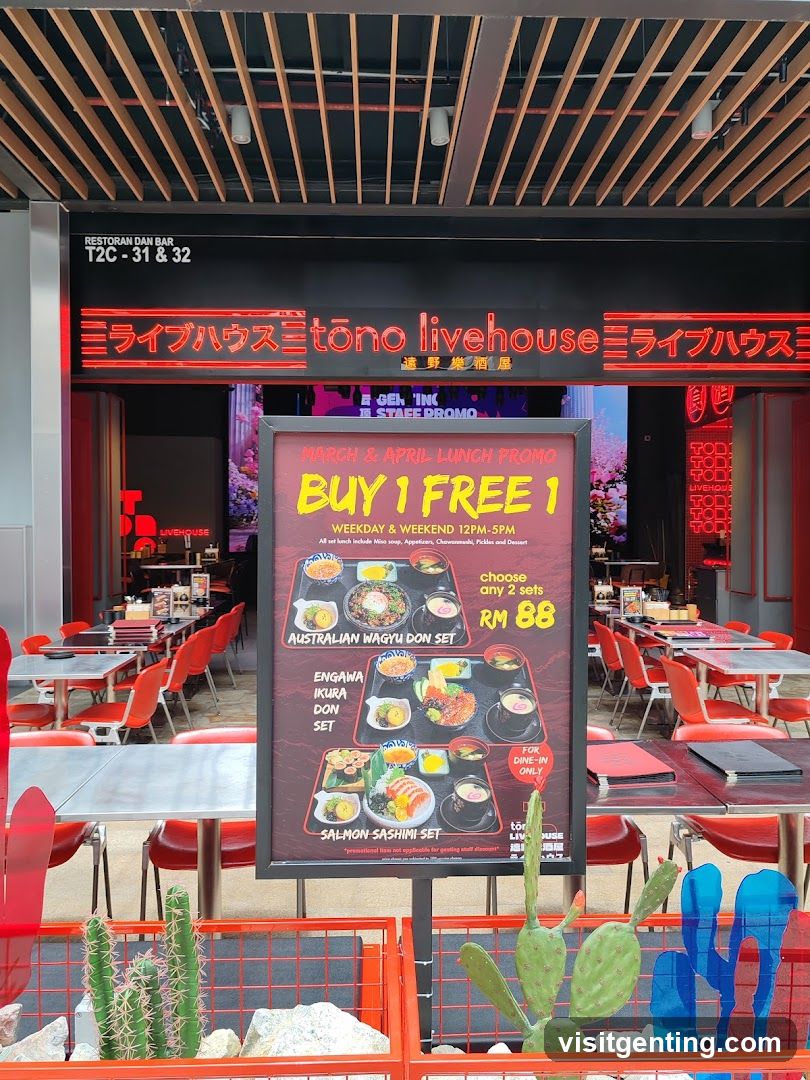 Tono Livehouse Lunch Promotion