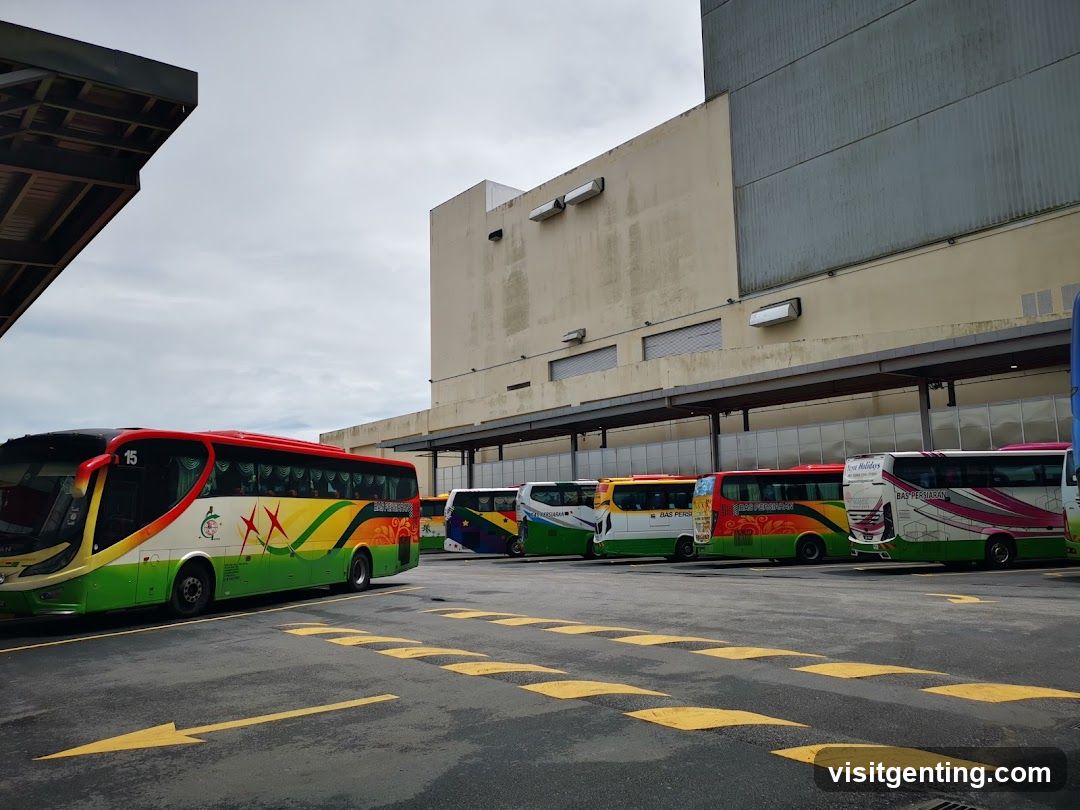 Buses parked at a depot