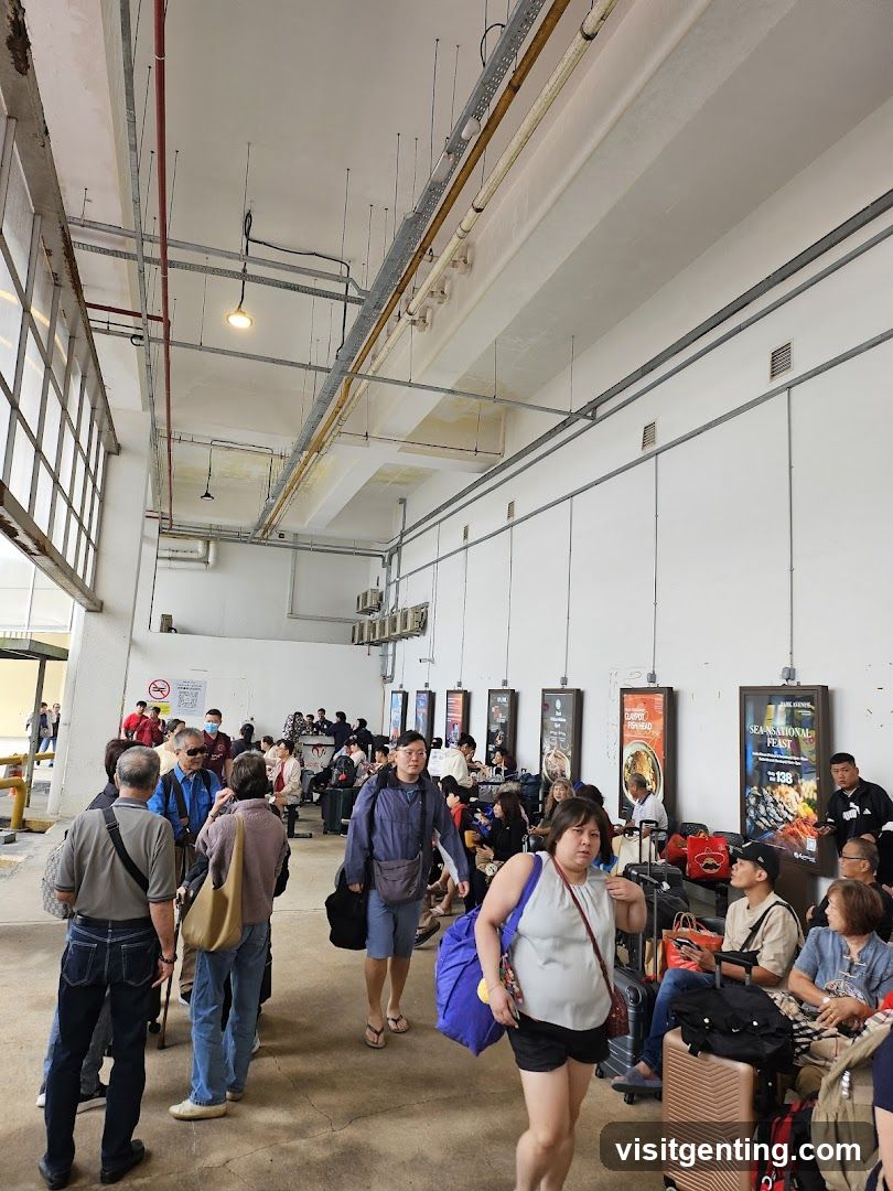 People waiting in a terminal