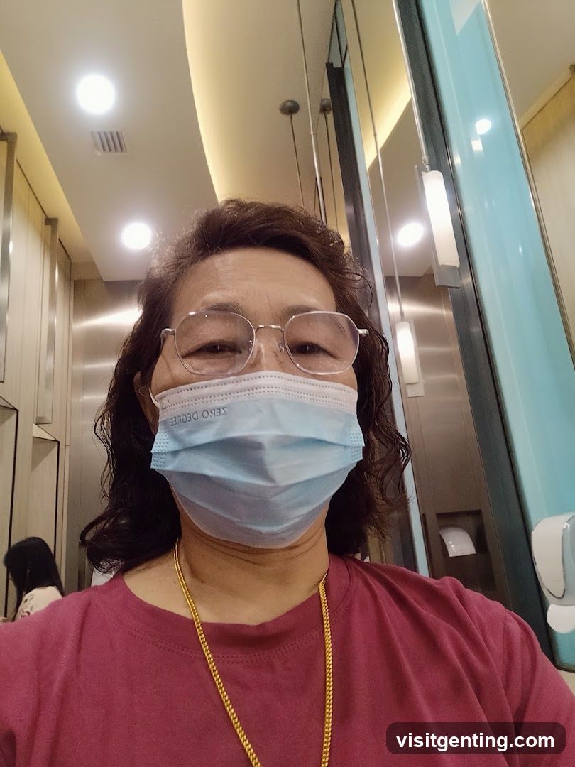 Woman wearing a mask