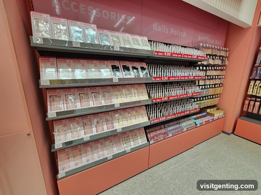 Nail Polish and Accessories Display