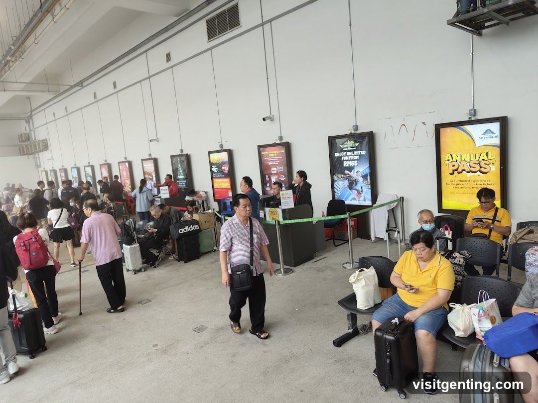 People waiting in a queue