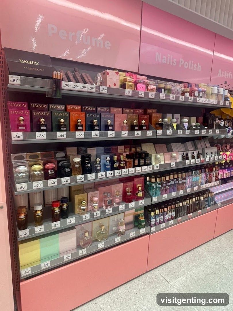 Perfume and Nail Polish Display