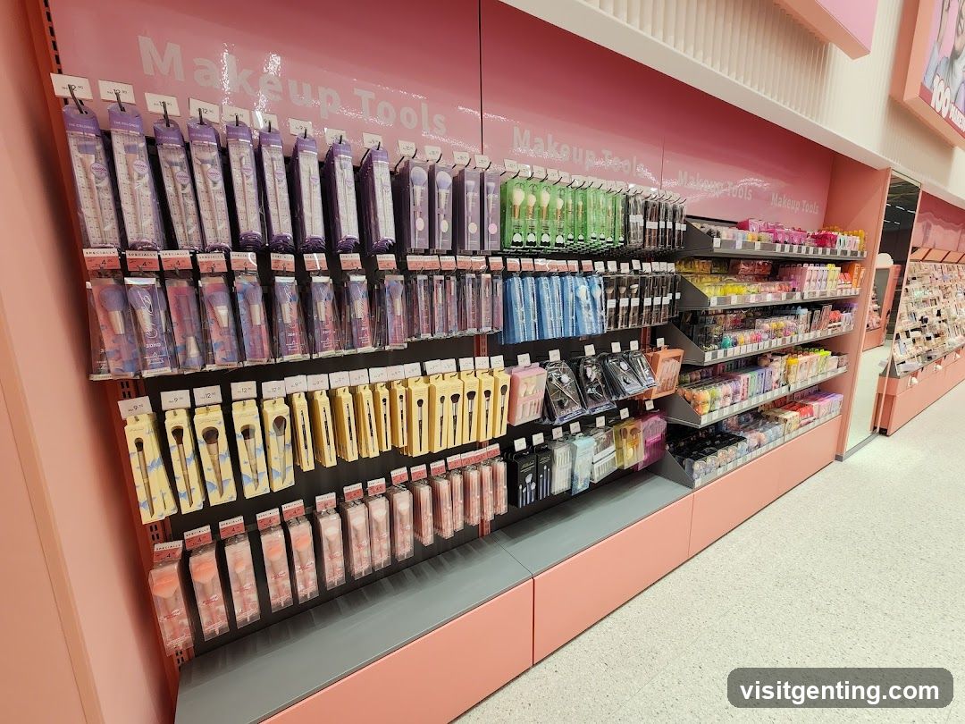 Makeup Tools Display