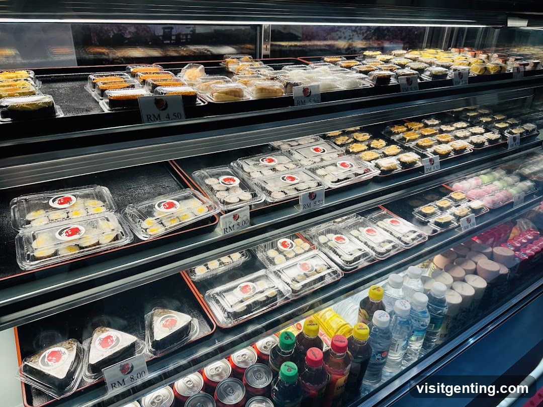 Dessert and Sushi Display