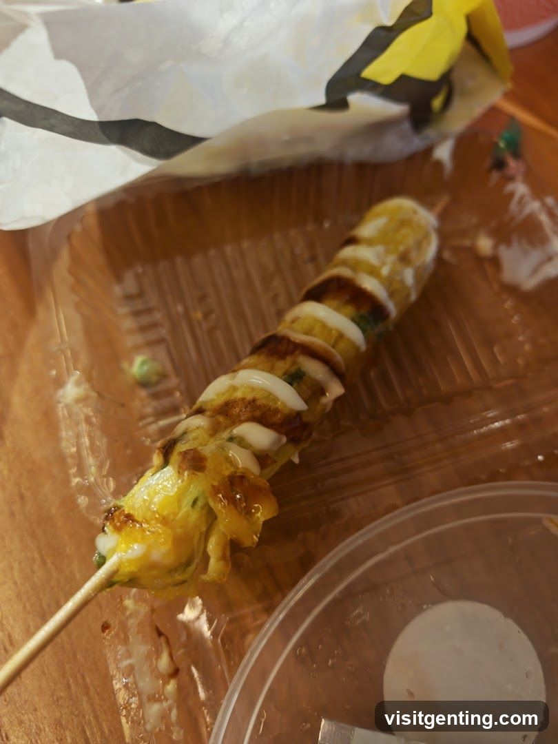 Egg Roll on a Stick