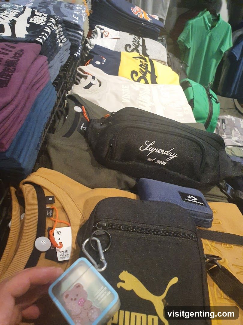 Clothing and Accessories Display