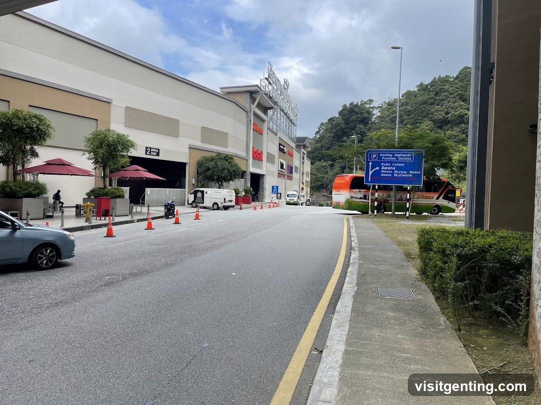 Roadside View of a Shopping Complex