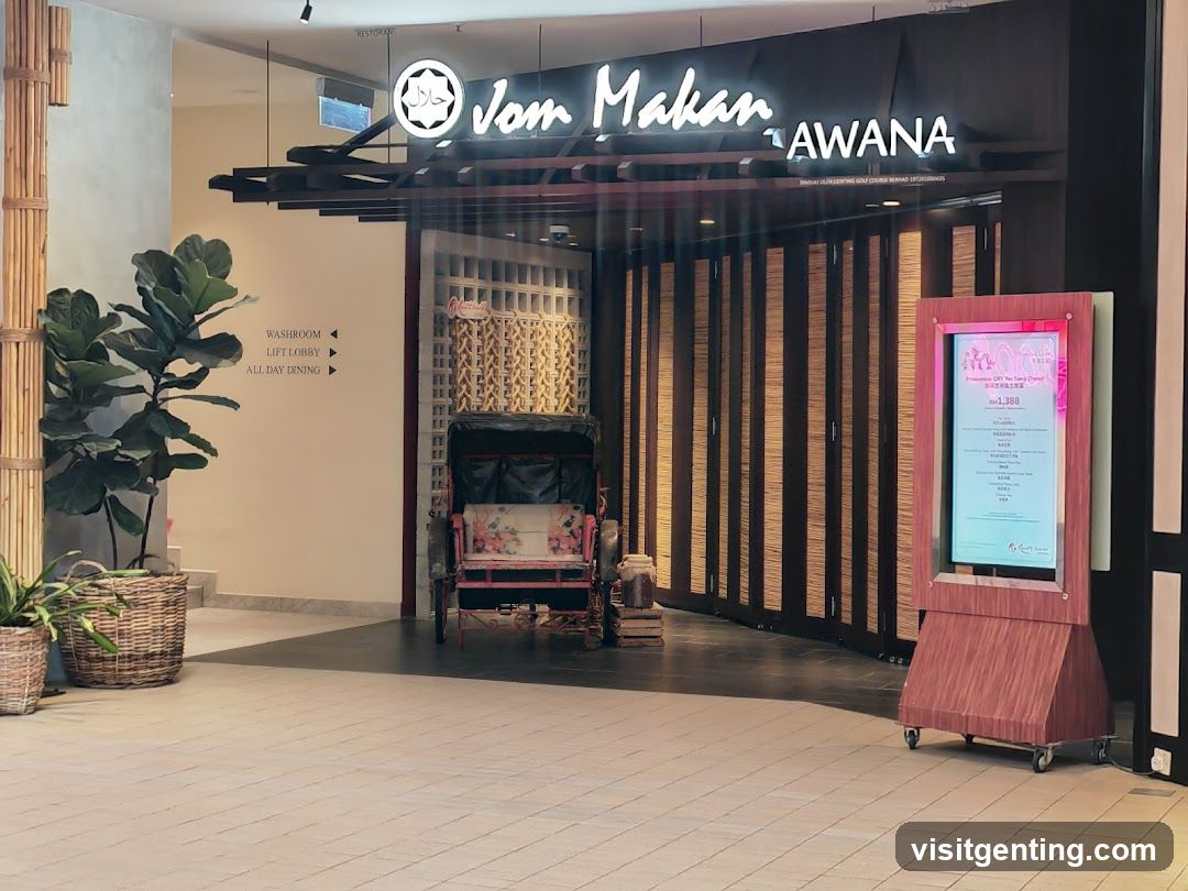 Restaurant Entrance with Digital Menu