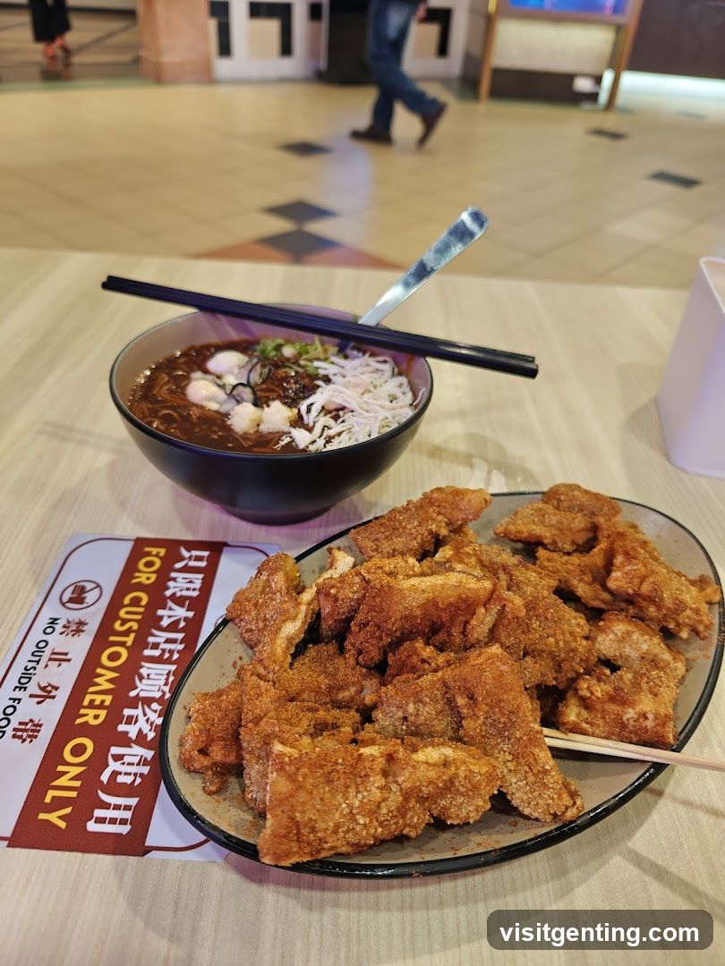 Fried Chicken and Noodles