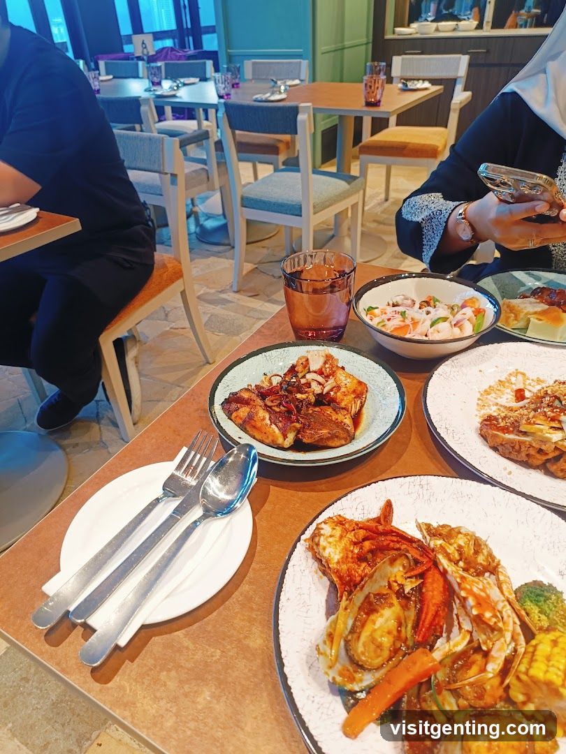 Diners Enjoying a Meal