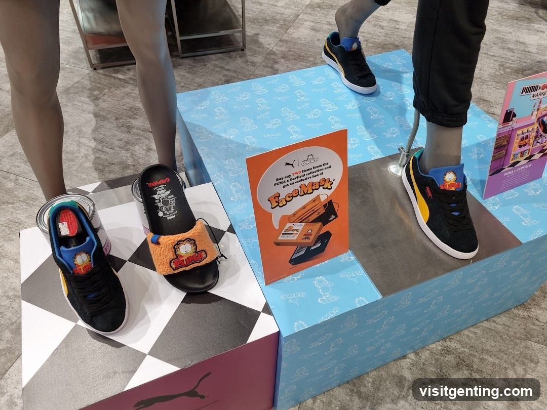 Puma x Garfield Collection Display