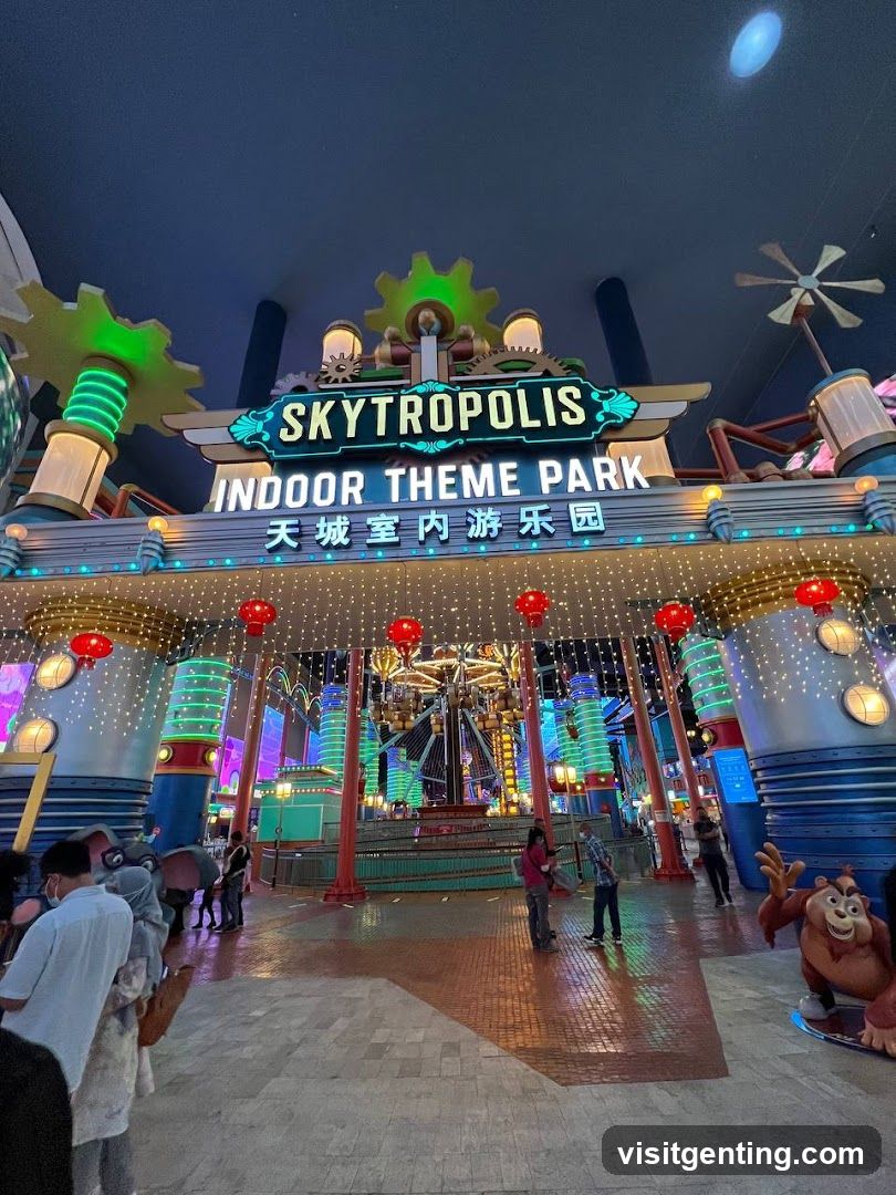 Skytropolis Indoor Theme Park Entrance