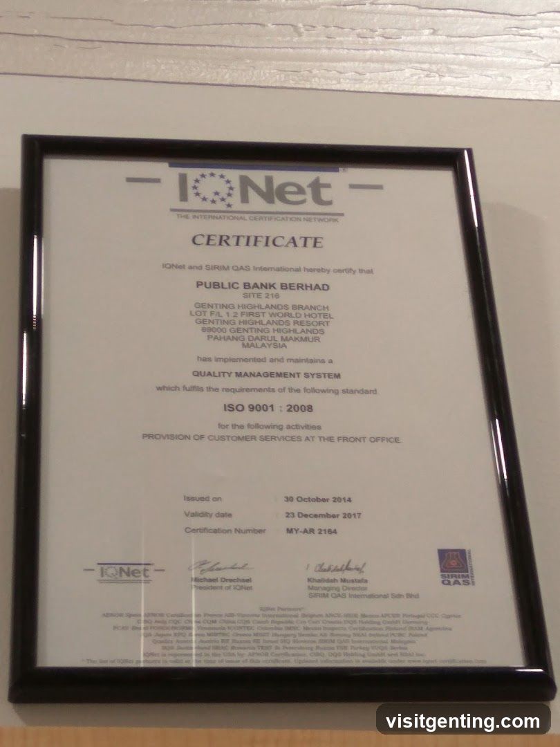 ISO 9001:2008 Quality Management System Certificate
