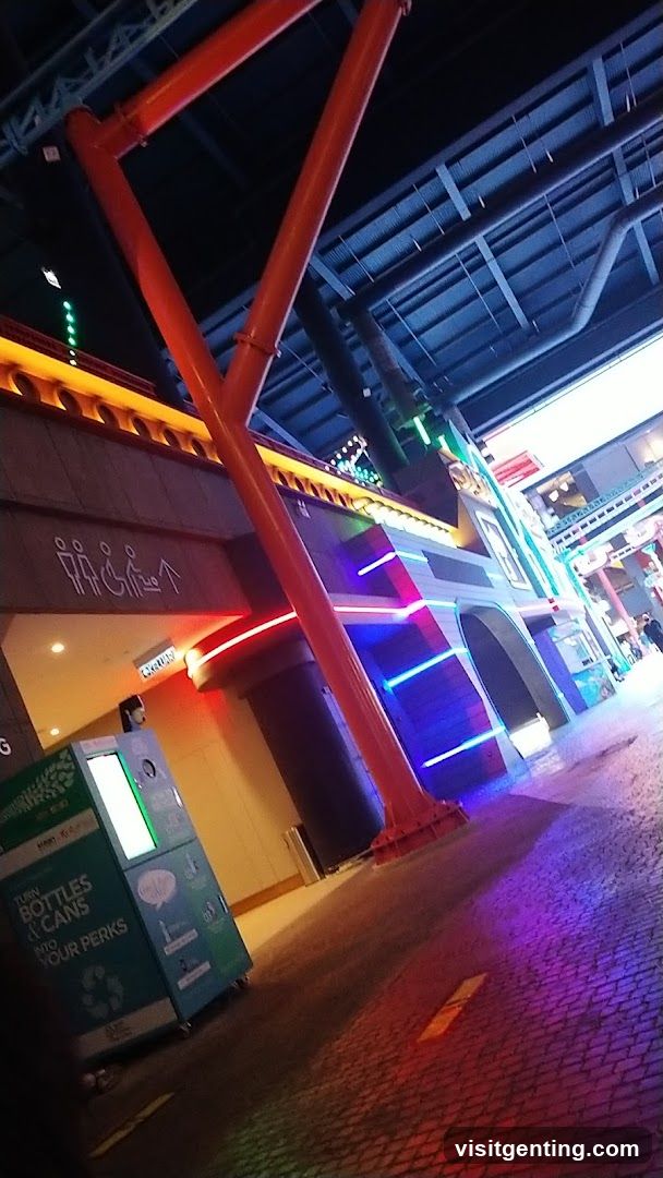 Nighttime Urban Walkway